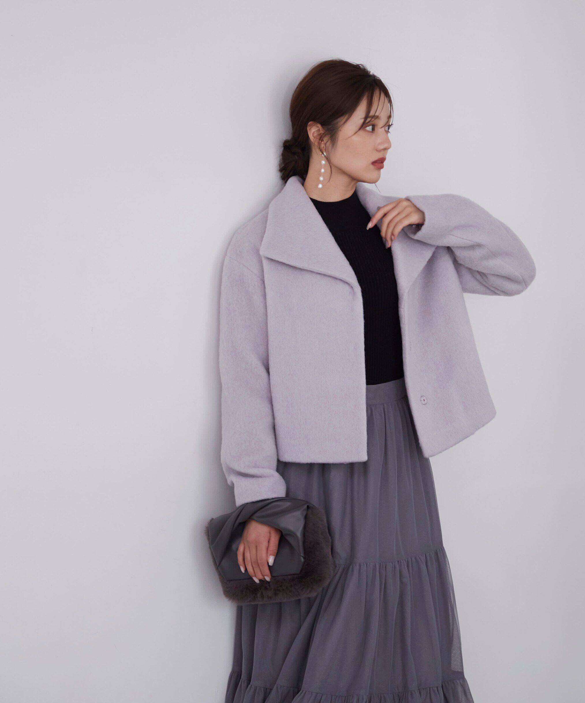 PROPORTION BODY DRESSING「ショートシャギーコート」|ブルゾン・スタジャン|