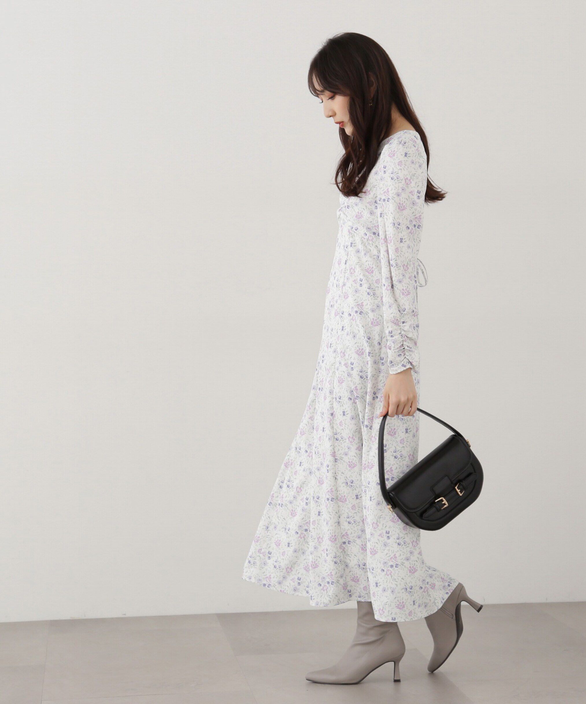 PROPORTION BODY DRESSING「フラワープリントワンピース」|ワンピース|