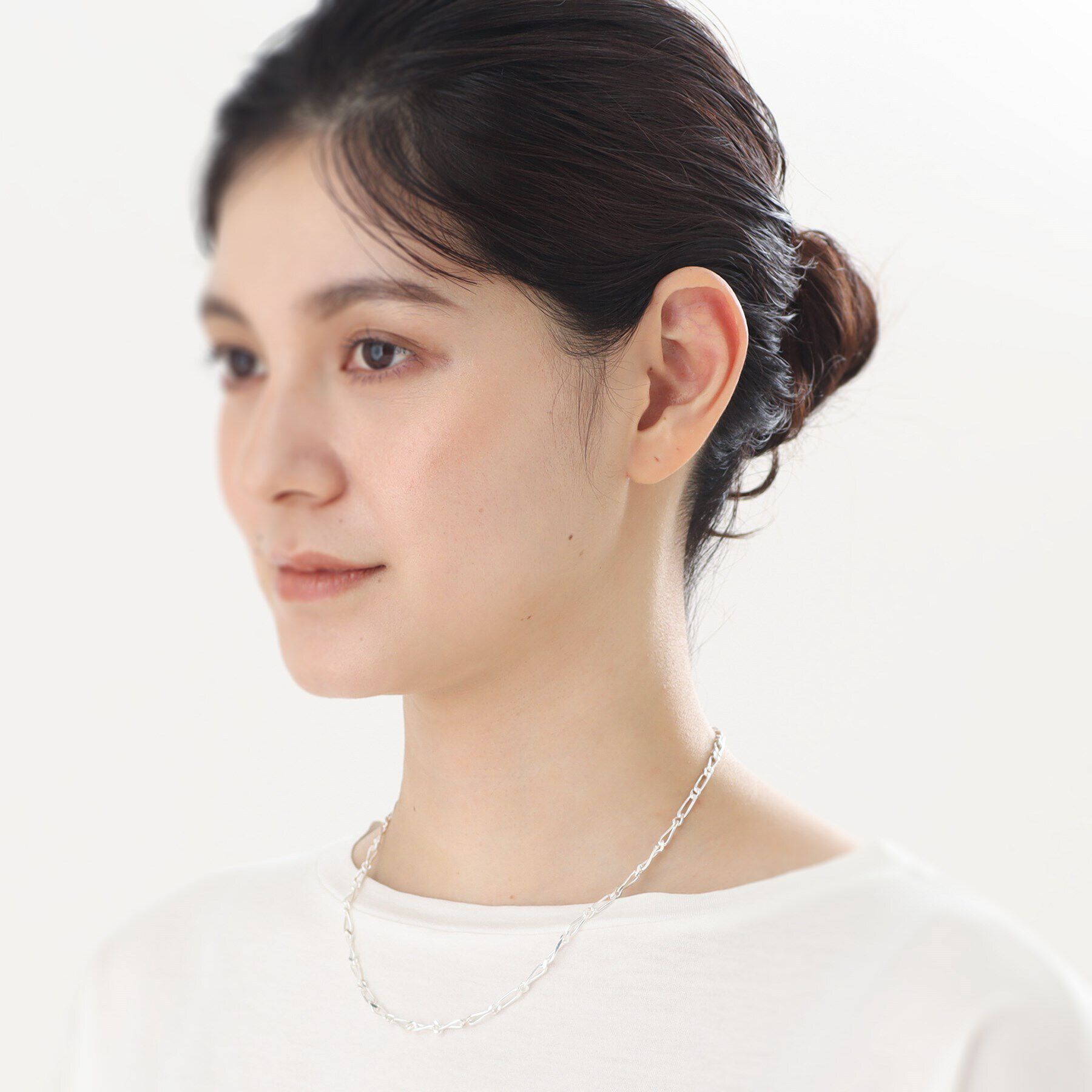 COCOSHNIK ONKITSCH「シルバー デザインチェーン ショート＆ロングネックレス」|ネックレス|