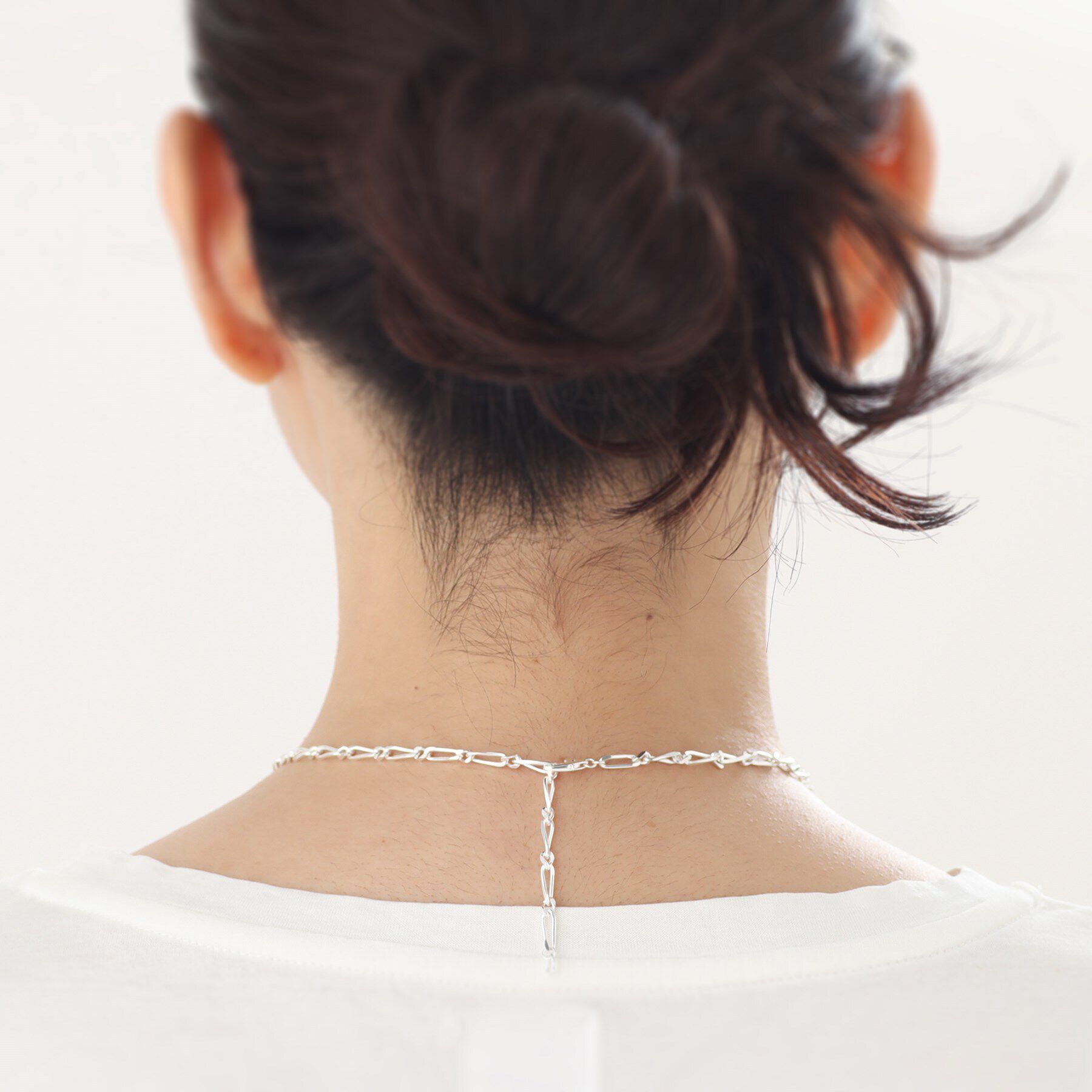 COCOSHNIK ONKITSCH「シルバー デザインチェーン ショート＆ロングネックレス」|ネックレス|