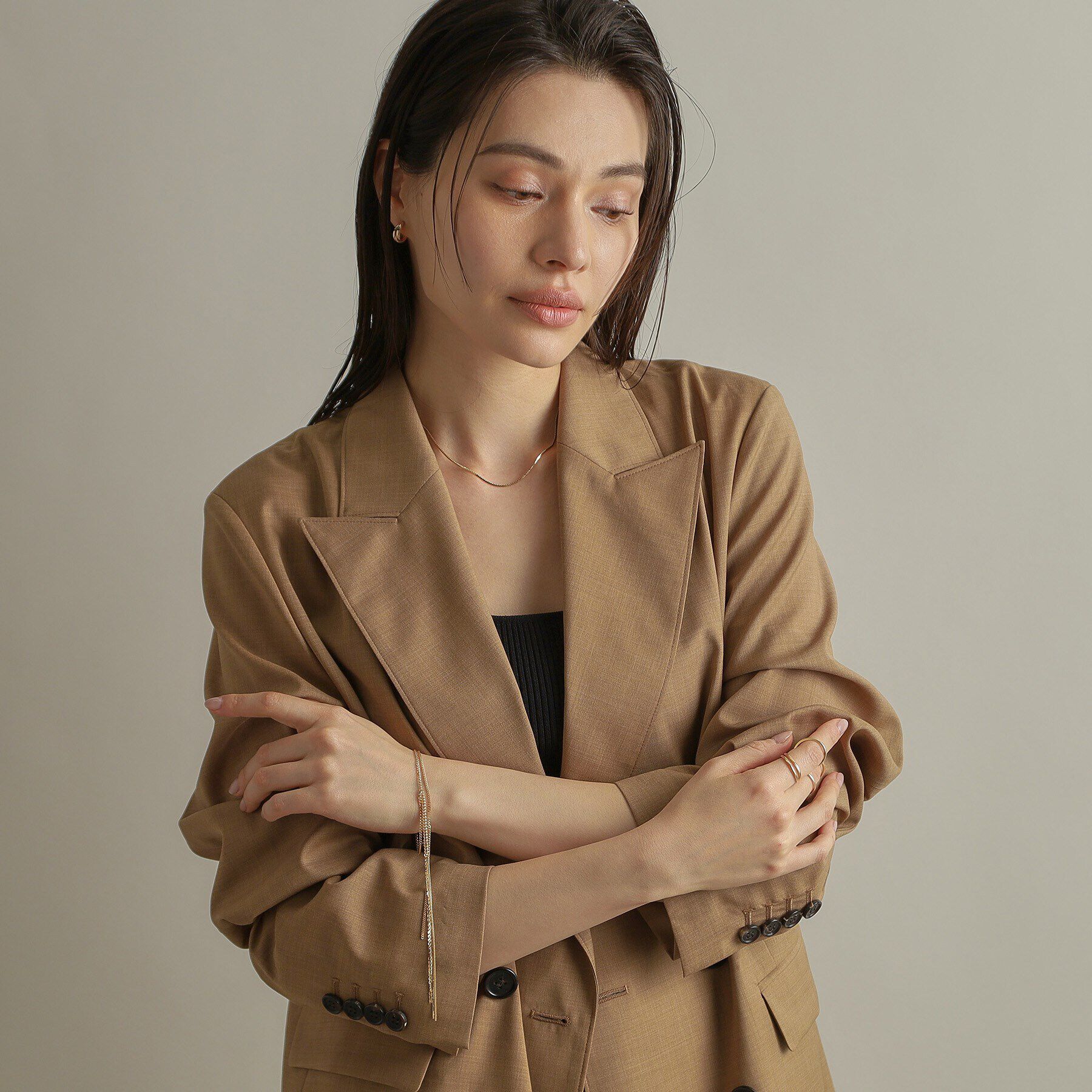 COCOSHNIK「K10キヘイフリンジ ブレスレット」|ブレスレット・バングル|