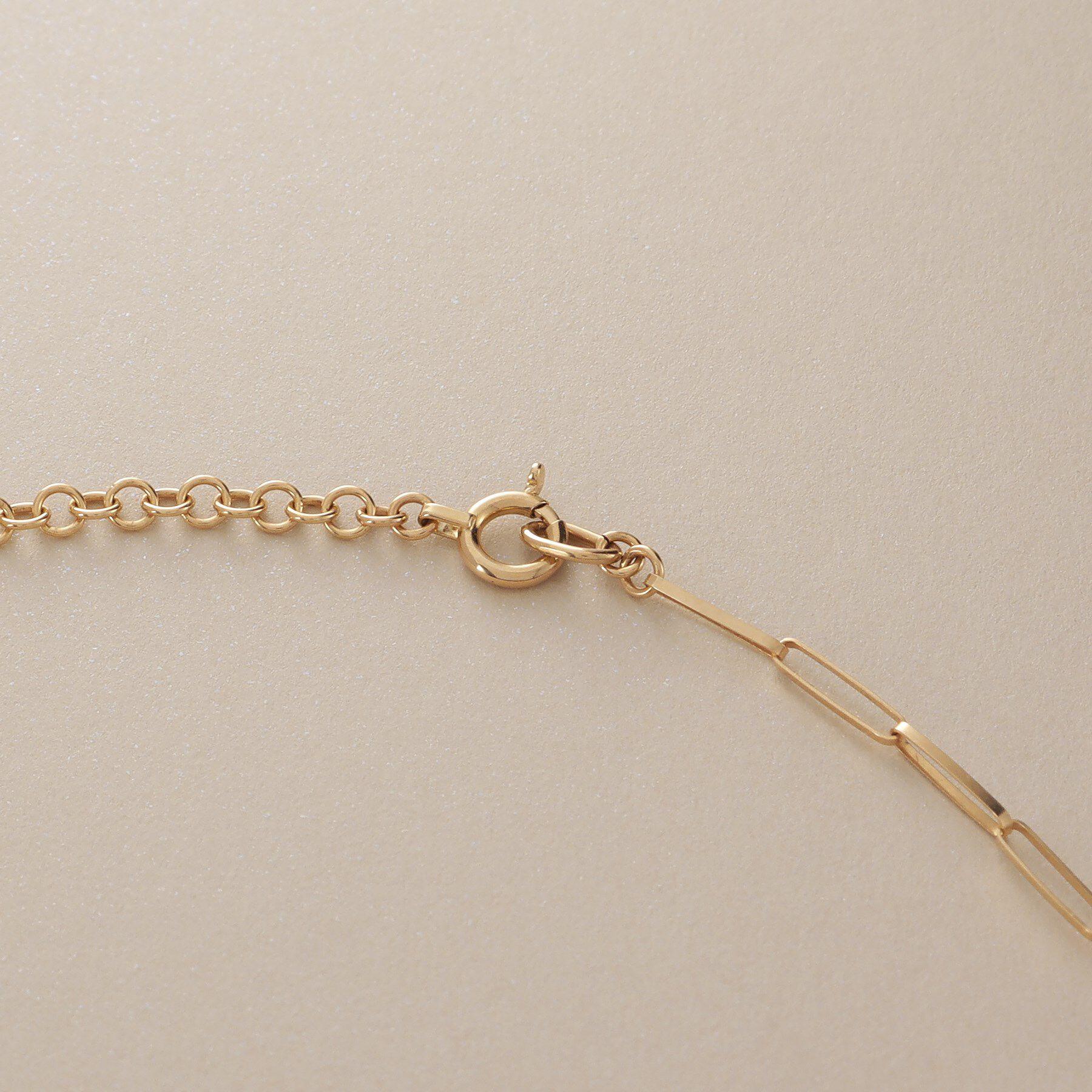 COCOSHNIK「K18リボンケーブル&times;ラウンドチェーン ネックレス」|ネックレス|