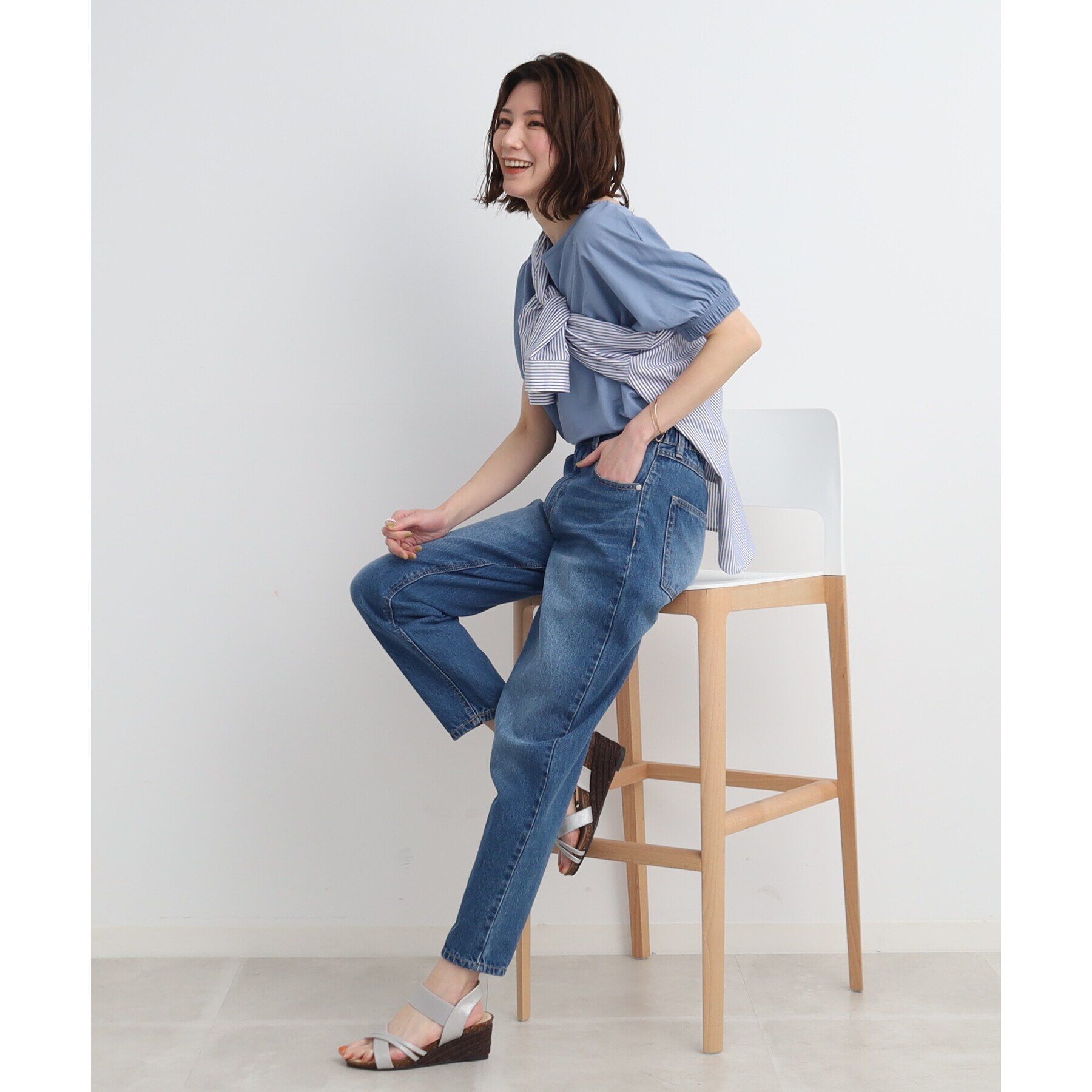 SHOO･LA･RUE「◆【累計31万足/シューダル】片手ではける ラウンドクロスサンダル」|サンダル|