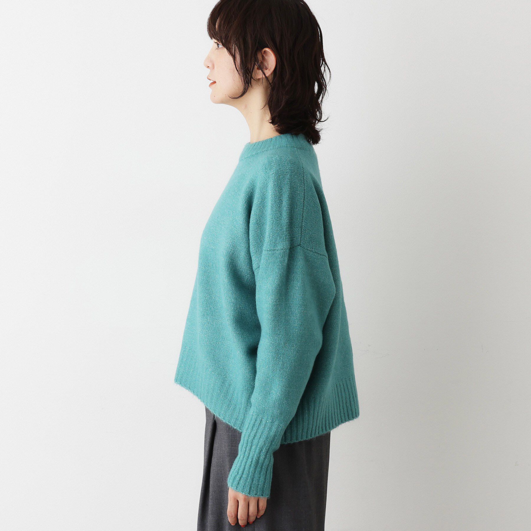 Dessin「【洗える】クルーネックワイドニット」|ニット・セーター|