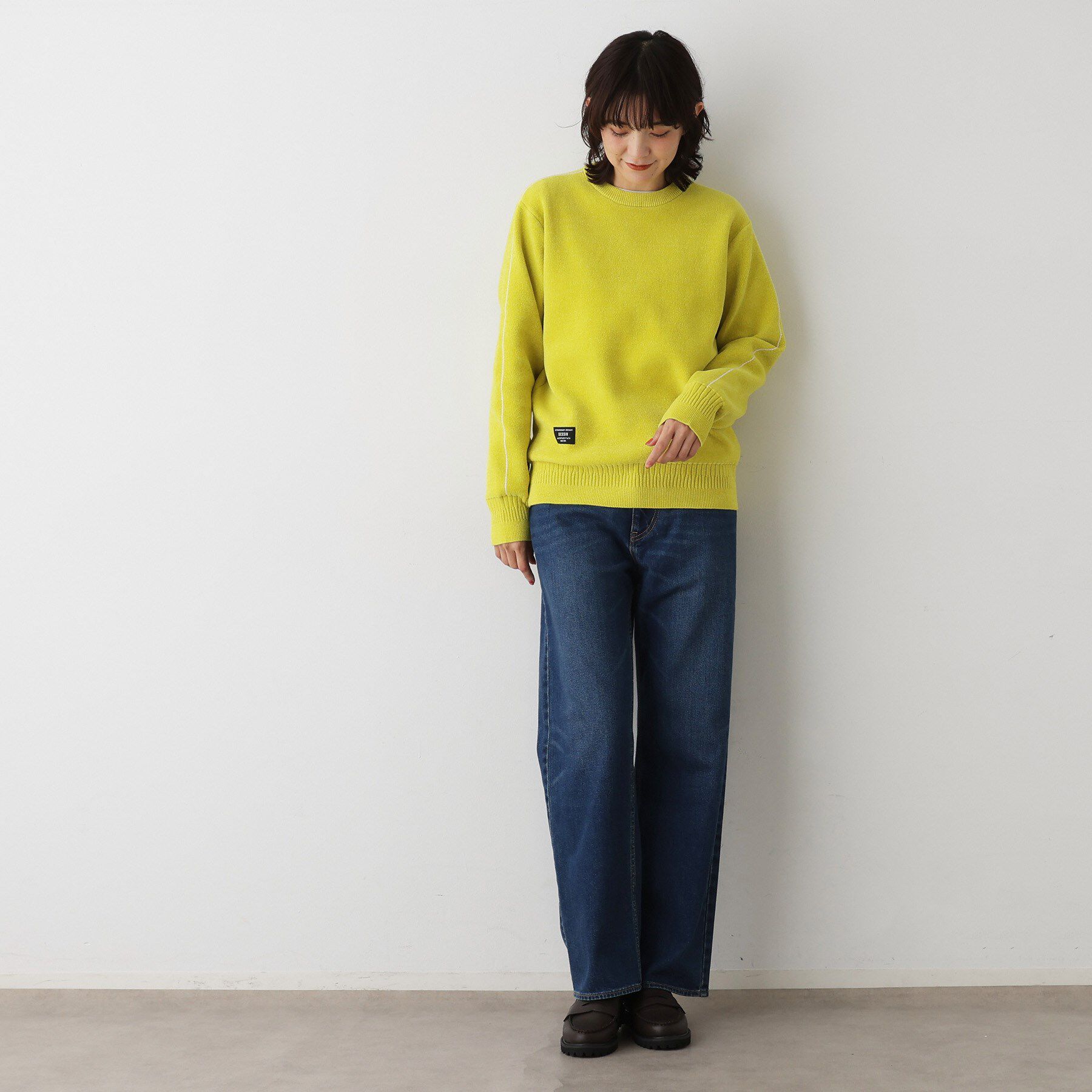 Dessin「【ユニセックス/洗える】ミニモールニット」|ニット・セーター|