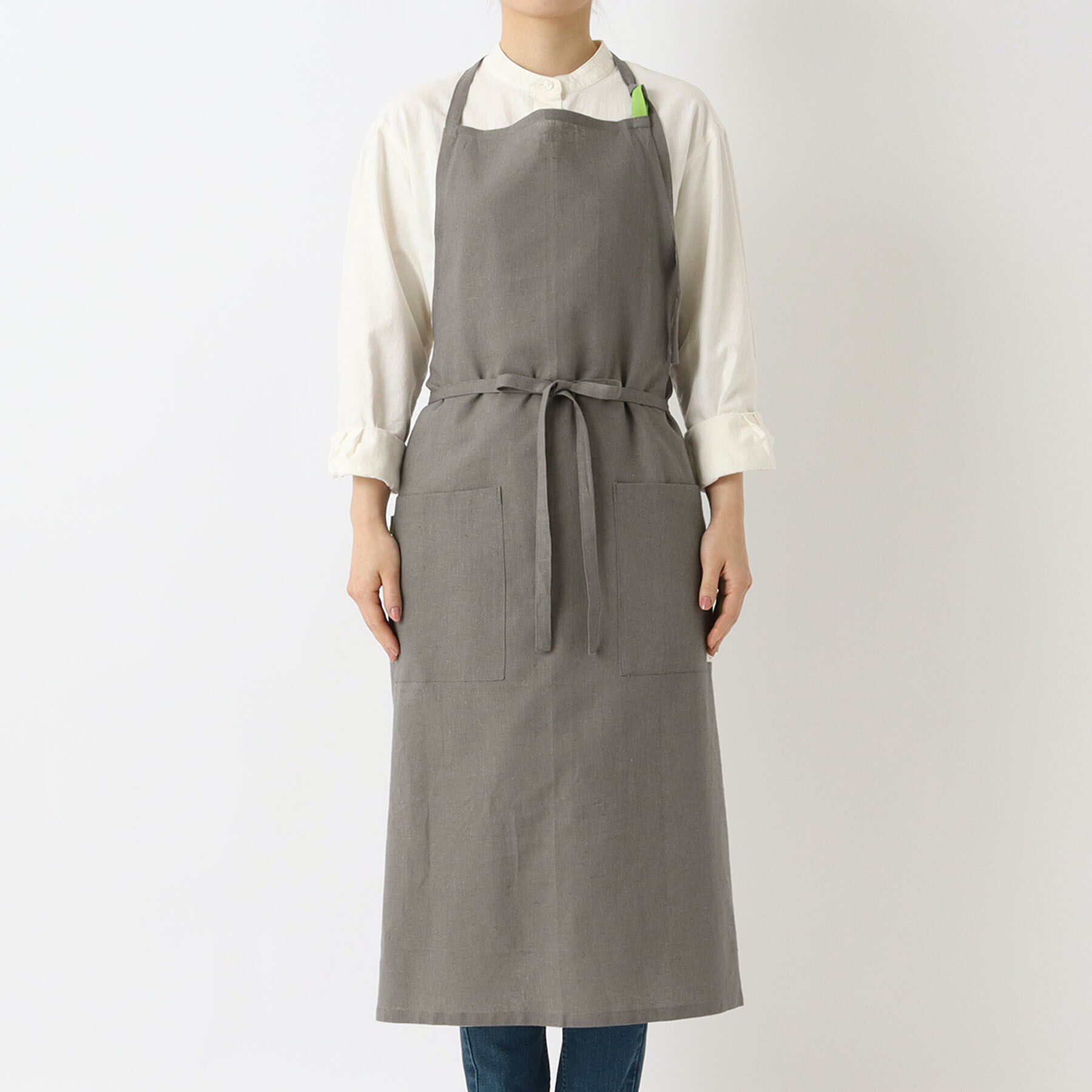 212 KITCHEN STORE「リネンコットン フルエプロン GY ＜212Kオリジナル＞」|食器・キッチングッズ|