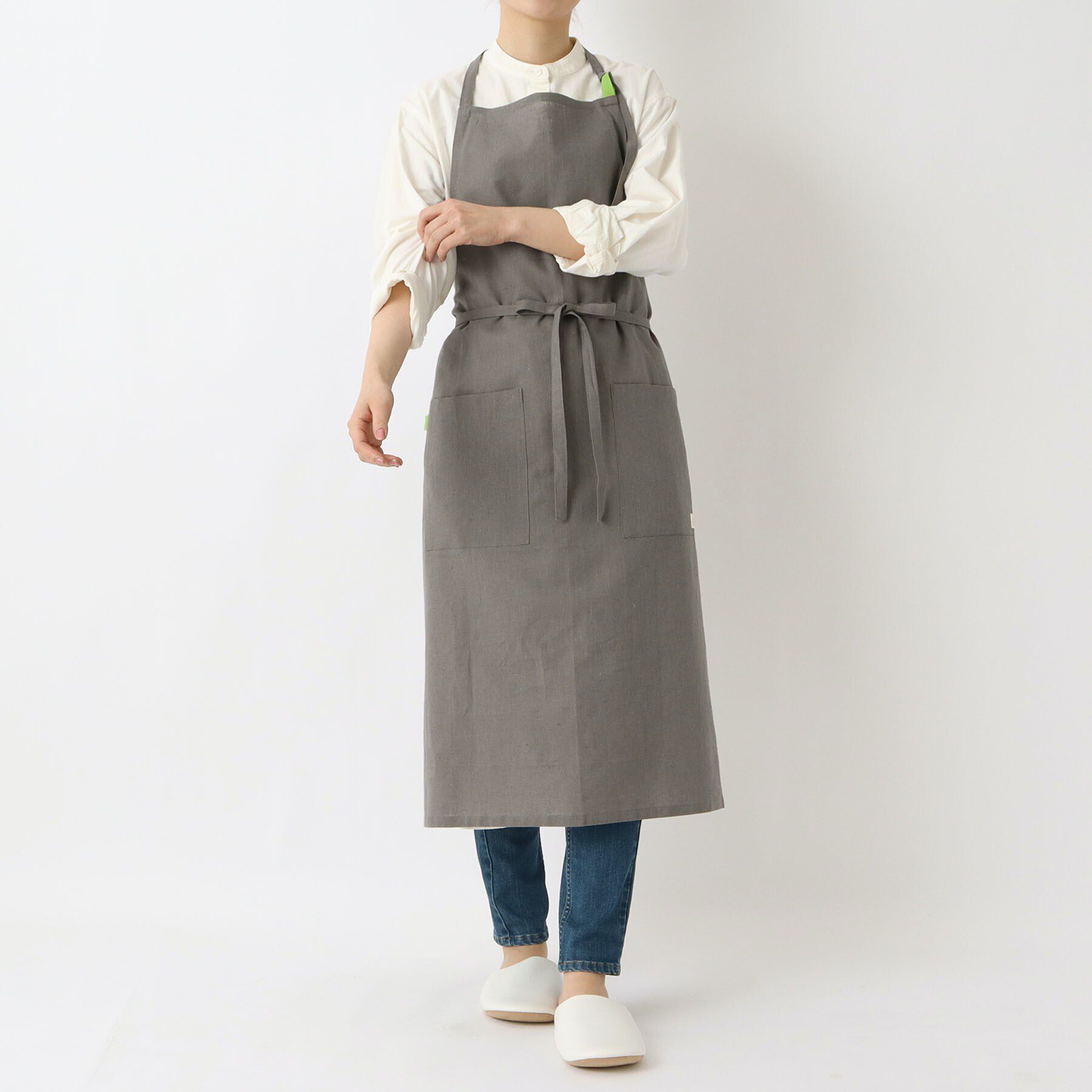 212 KITCHEN STORE「リネンコットン フルエプロン GY ＜212Kオリジナル＞」|食器・キッチングッズ|
