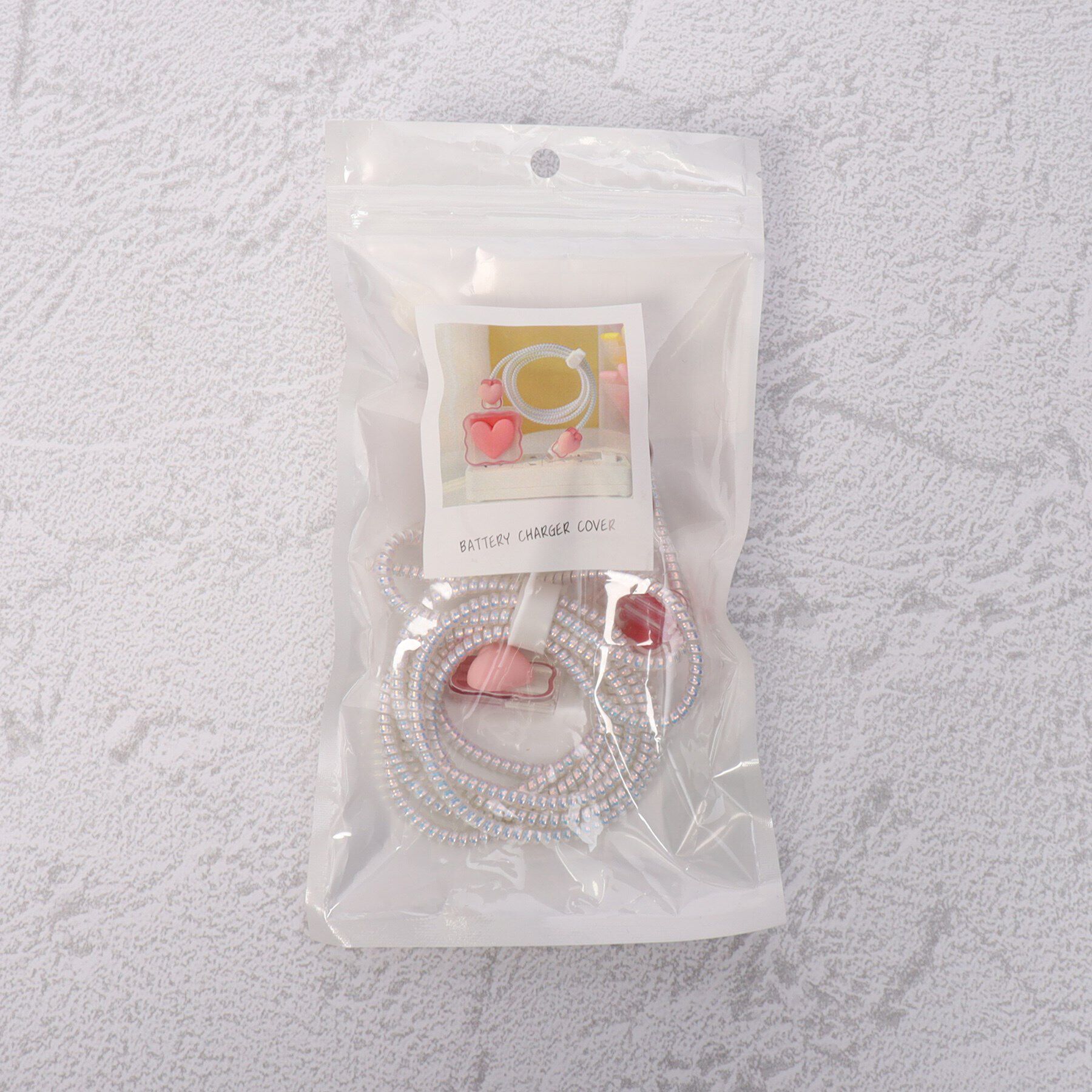 Grandedge「ハート充電器カバー」|ストラップ|