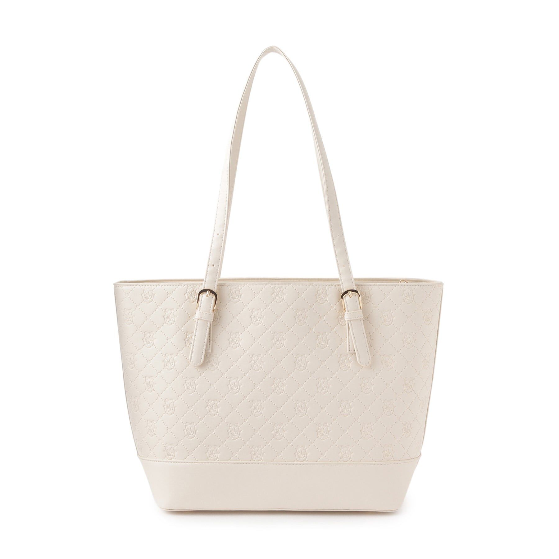 Ober Tashe「＼持ち手の長さが変えられる／ビジューリボントートバッグ ポタージュ　地雷　量産」|トートバッグ|