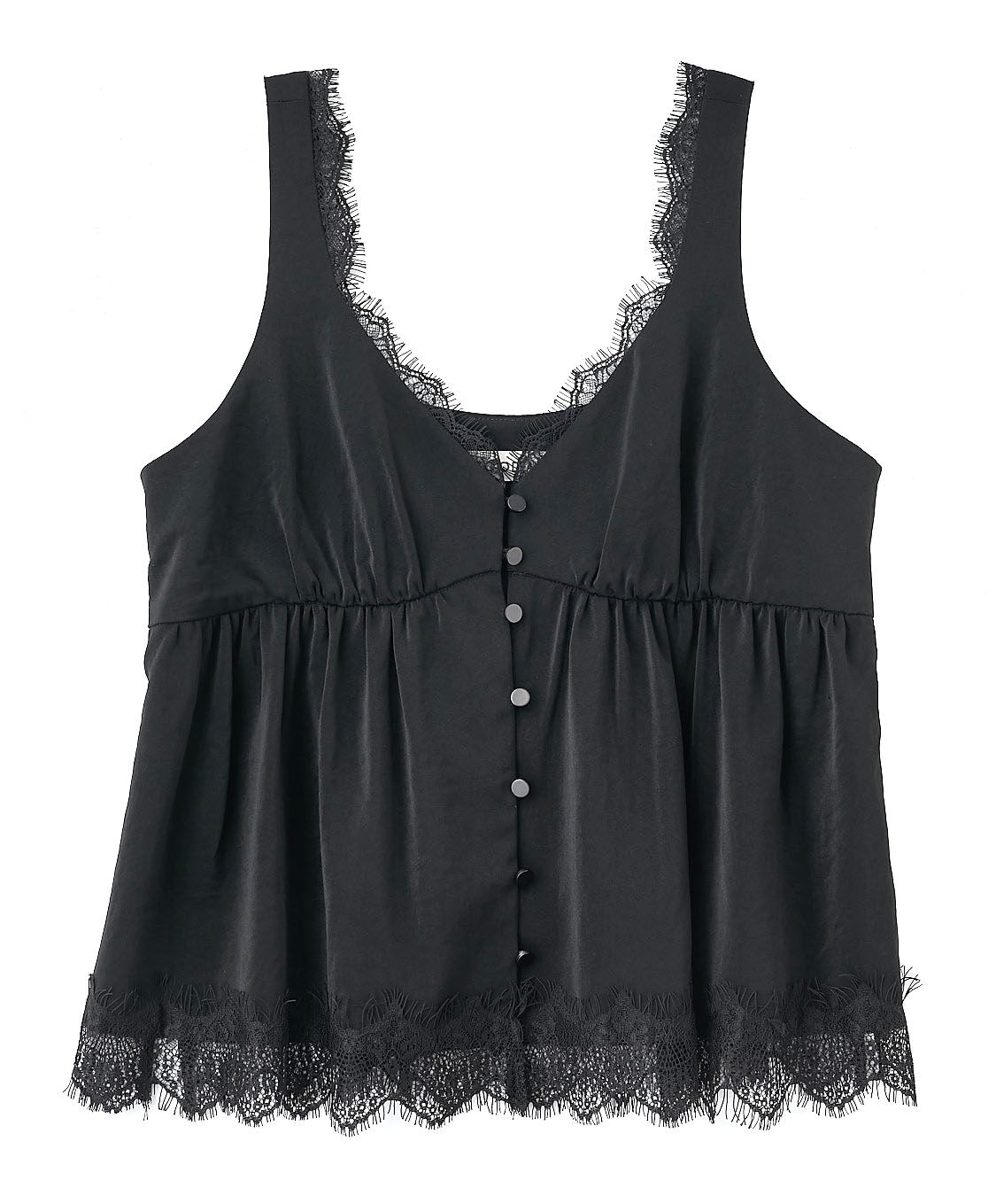 COCO DEAL「サテンレースキャミタンク」|タンクトップ|