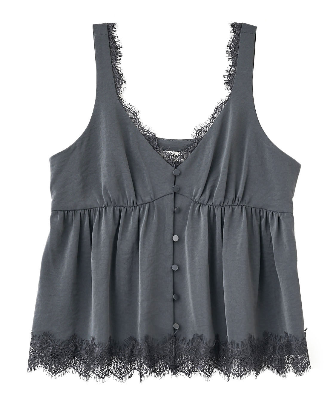 COCO DEAL「サテンレースキャミタンク」|タンクトップ|