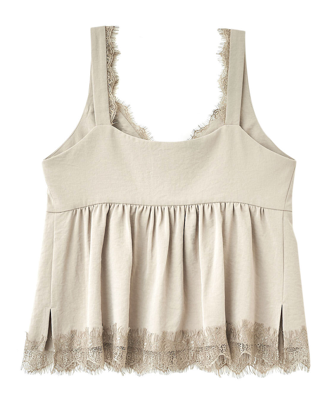 COCO DEAL「サテンレースキャミタンク」|タンクトップ|