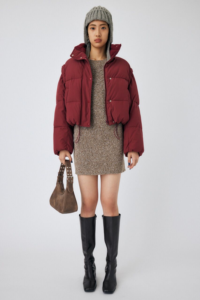 MOUSSY「CROPPED PUFFER DETACHABLE ジャケット」|その他|
