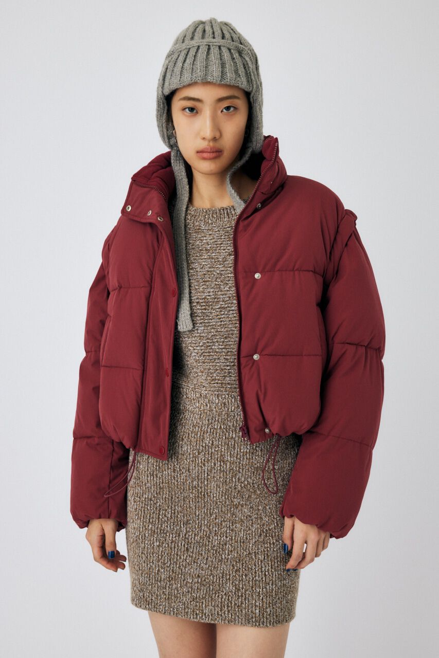 MOUSSY「CROPPED PUFFER DETACHABLE ジャケット」|その他|