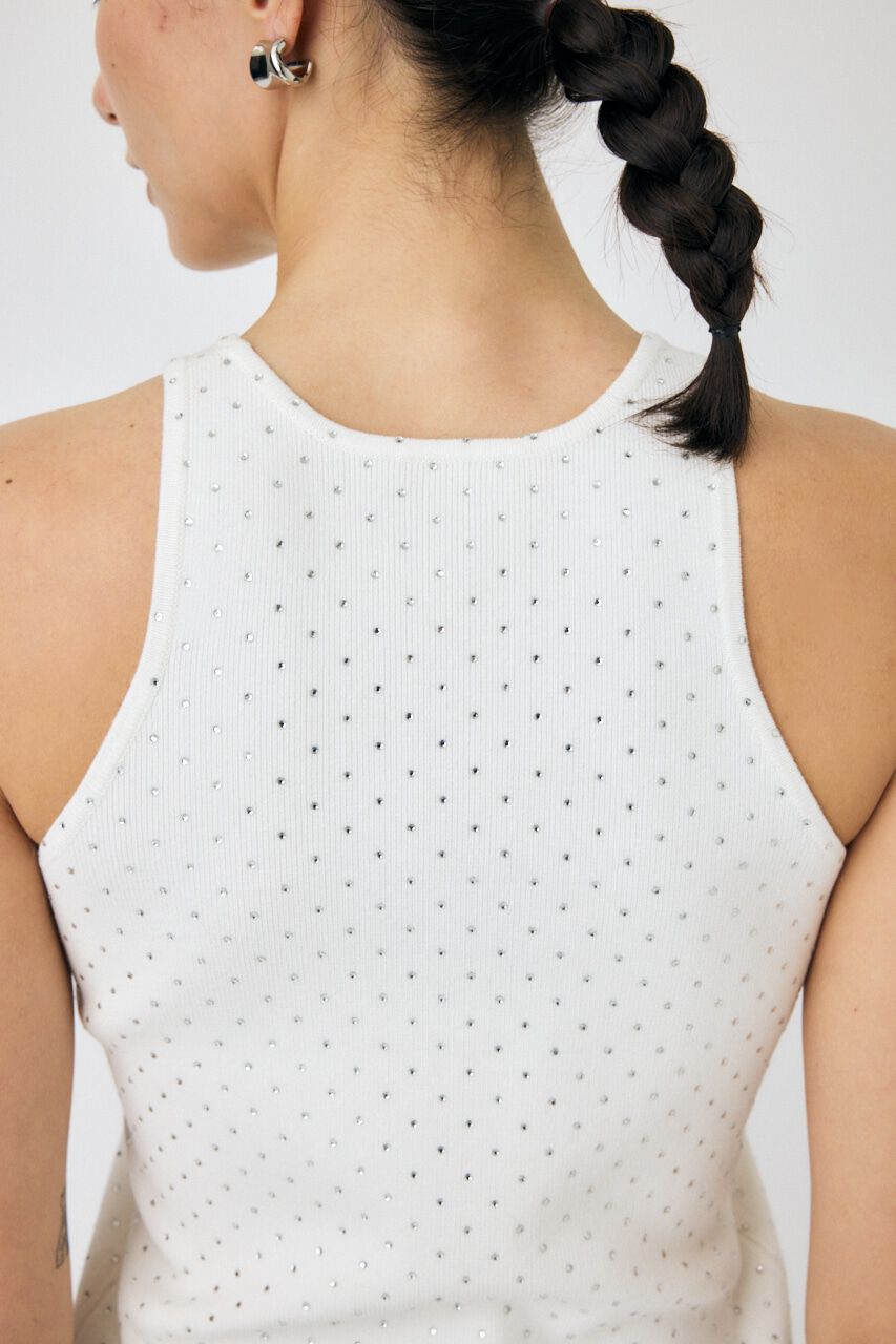 MOUSSY「RHINESTONE タンク」|タンクトップ|