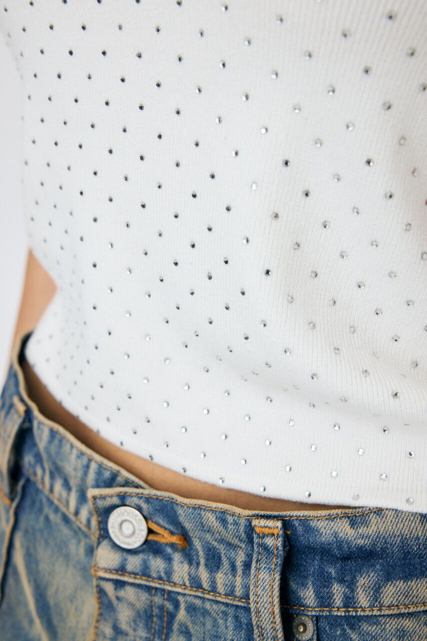 MOUSSY「RHINESTONE タンク」|タンクトップ|