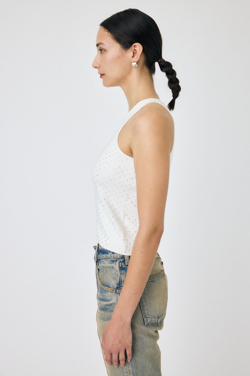MOUSSY「RHINESTONE タンク」|タンクトップ|