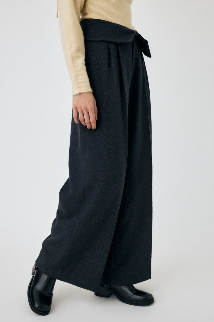 MOUSSY「FOLD WAIST ワイドスラックス」|その他|