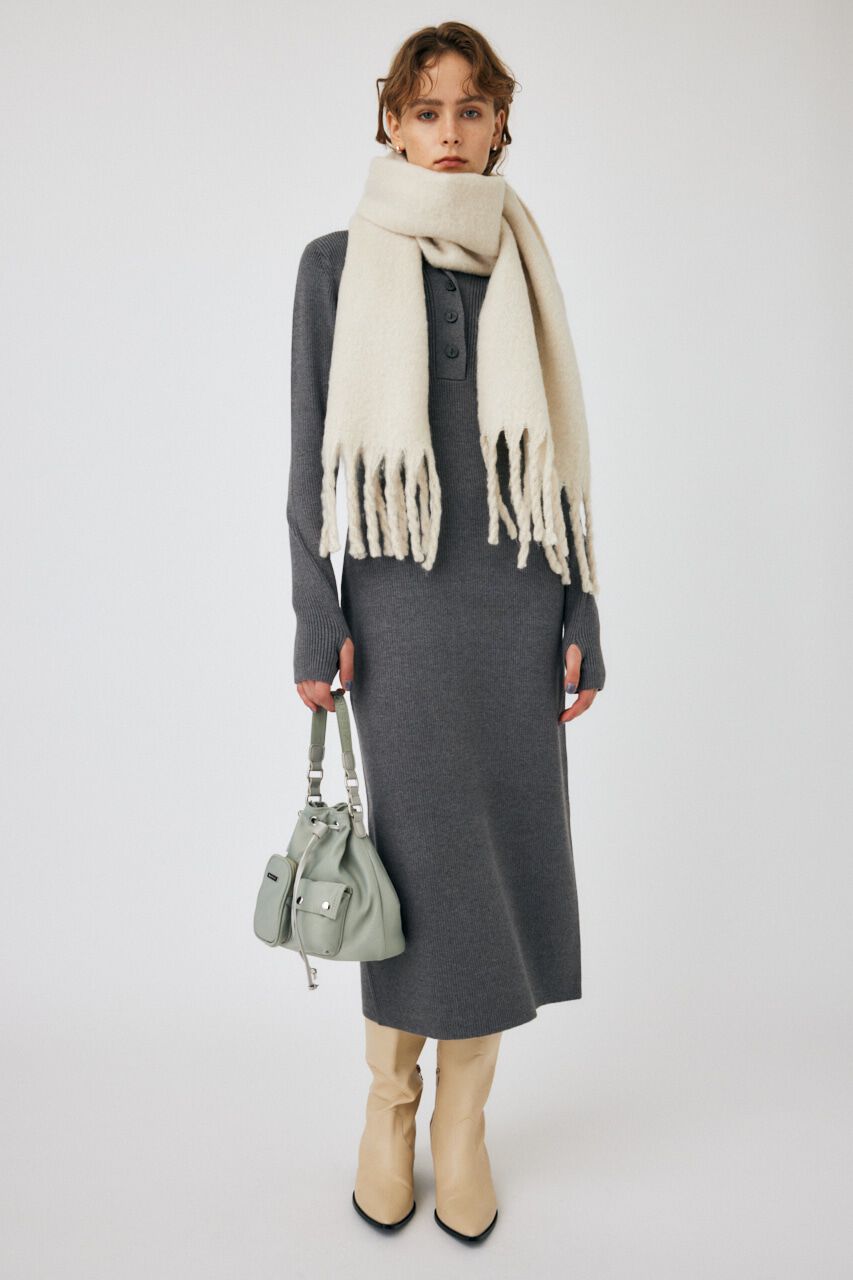 MOUSSY「RIB KNIT ロングドレス」|ワンピース|