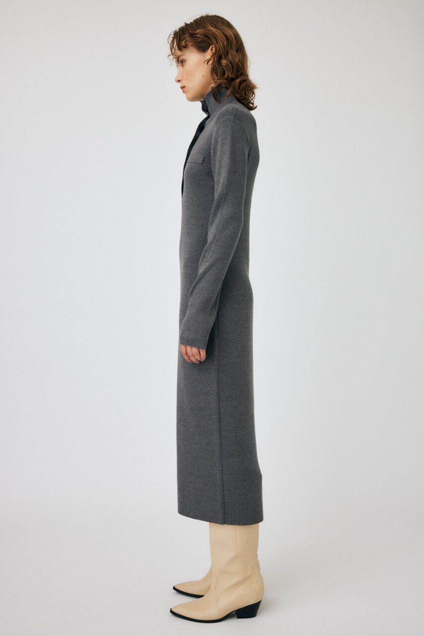 MOUSSY「RIB KNIT ロングドレス」|ワンピース|