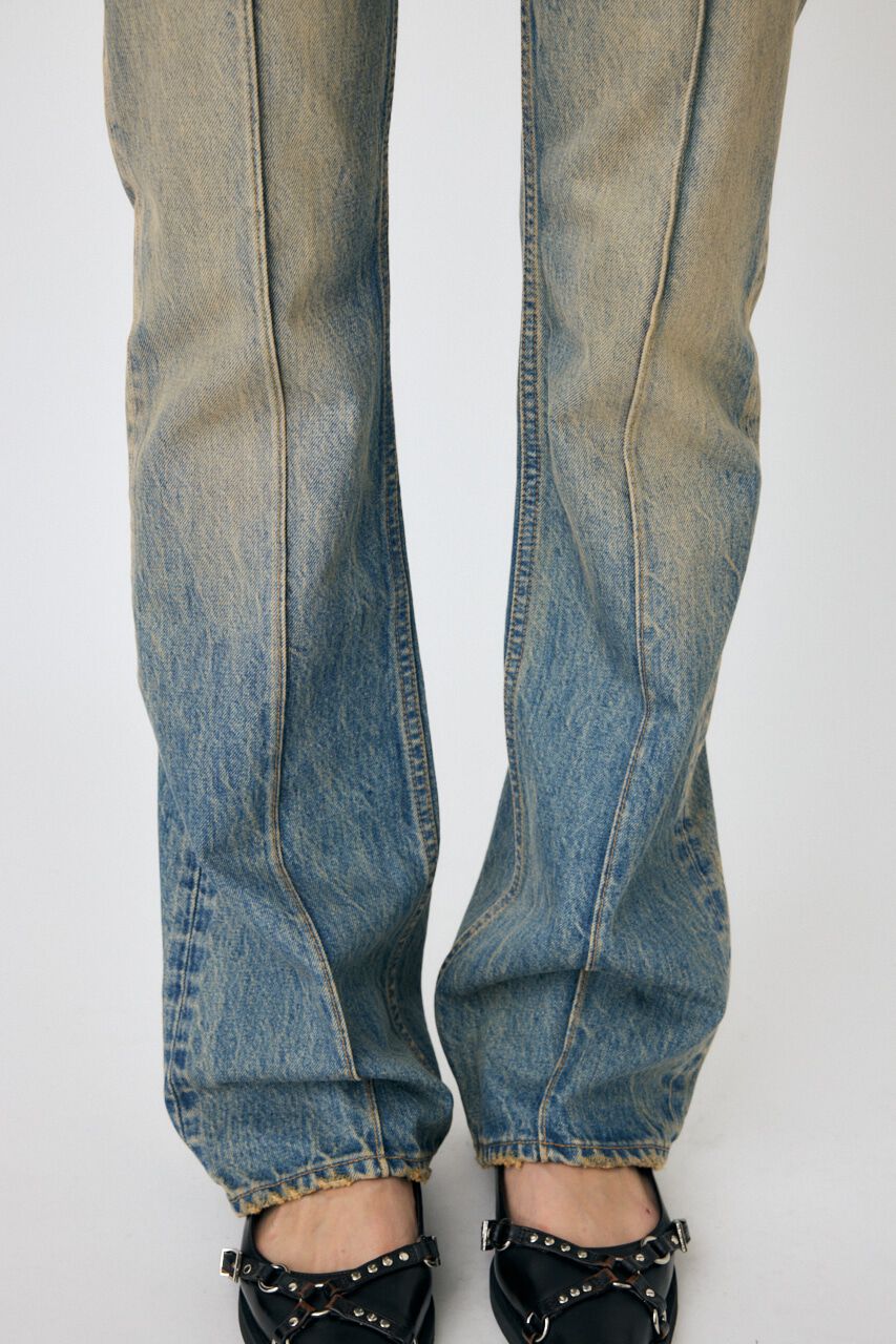 MOUSSY「MIDRISE スリムフレアデニム」|デニム|