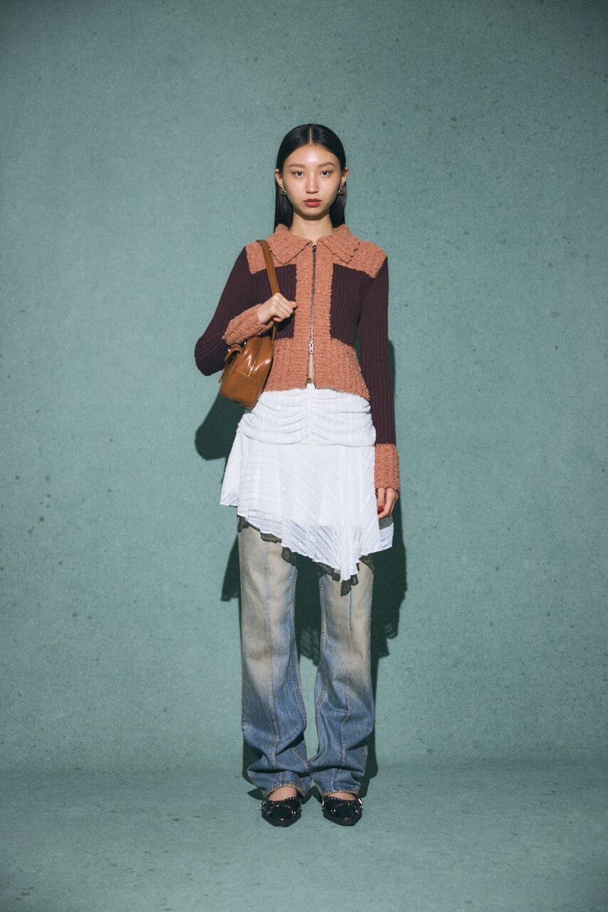 MOUSSY「MIDRISE スリムフレアデニム」|デニム|