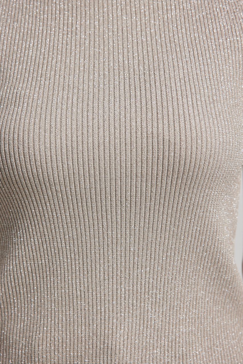 rienda「スリーブレスラメウォッシャブルKnit TOP」|ニット・セーター|