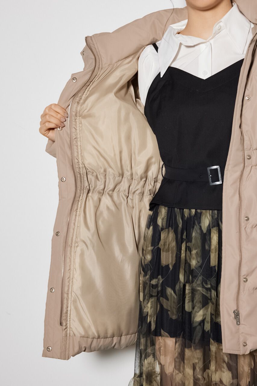 rienda「シャーリングゴムベルト付きシェイプダウンコート」|その他|