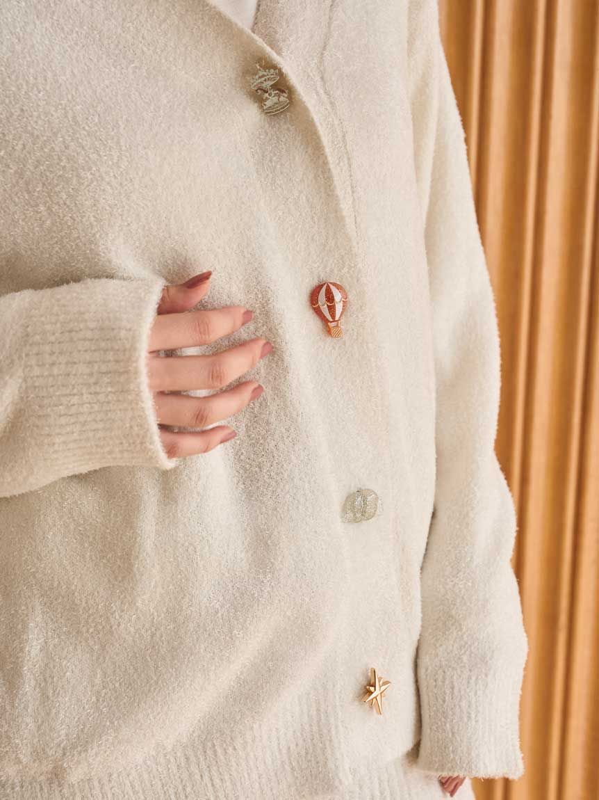 SNIDEL HOME「カルーセル釦カーディガン」|ルームウェア|