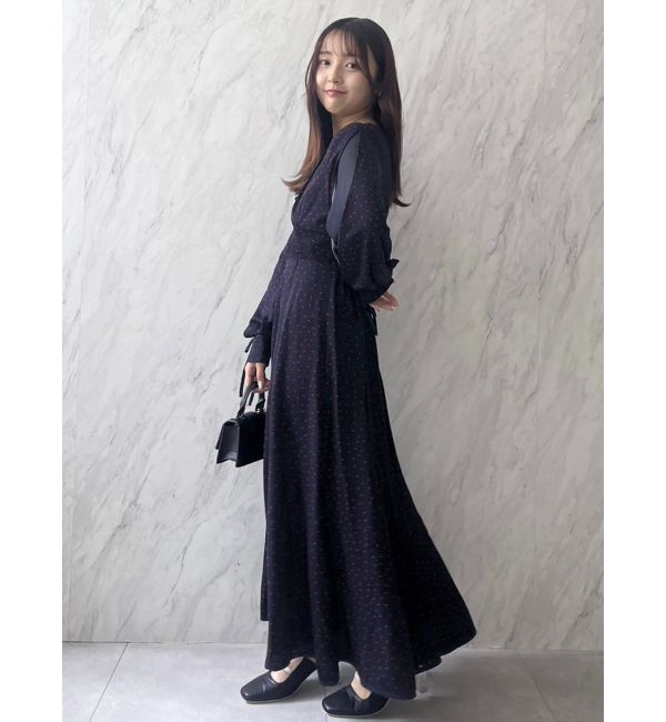 dazzlin「ピンタックフラワーワンピース」|ワンピース|