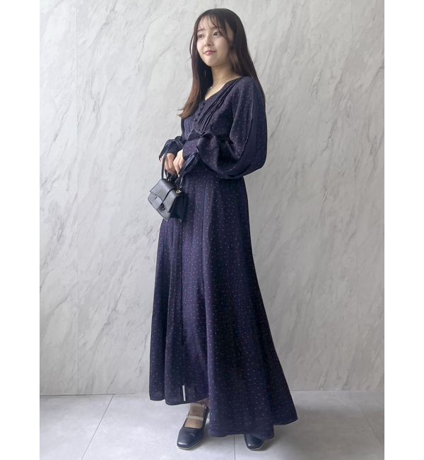 dazzlin「ピンタックフラワーワンピース」|ワンピース|