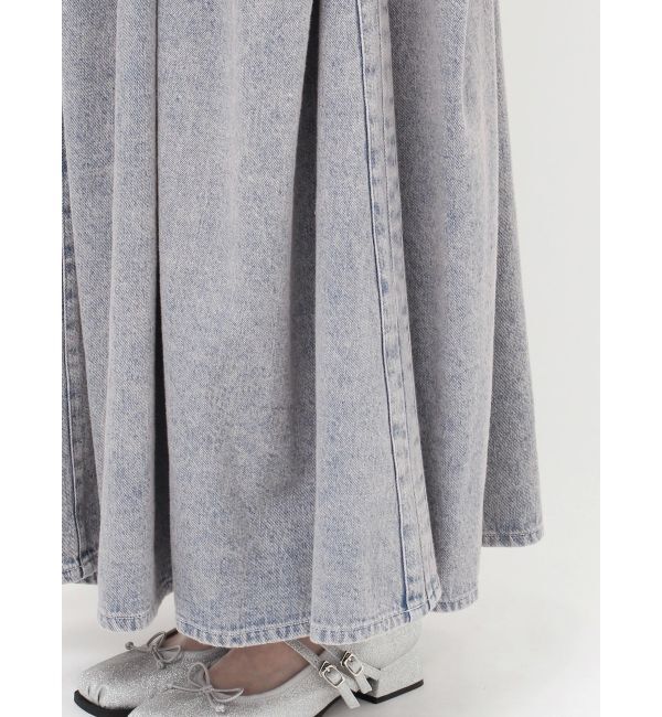 dazzlin「デニムベルトギャザーキャミワンピース」|ワンピース|