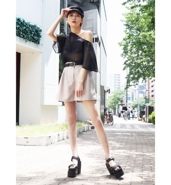 EMODA「アシンメトリー2WAYトップ」|シャツ・ブラウス|