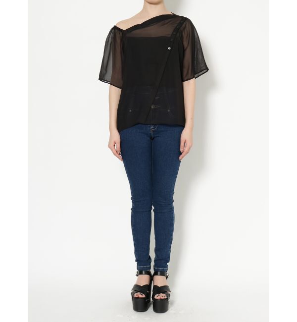 EMODA「アシンメトリー2WAYトップ」|シャツ・ブラウス|