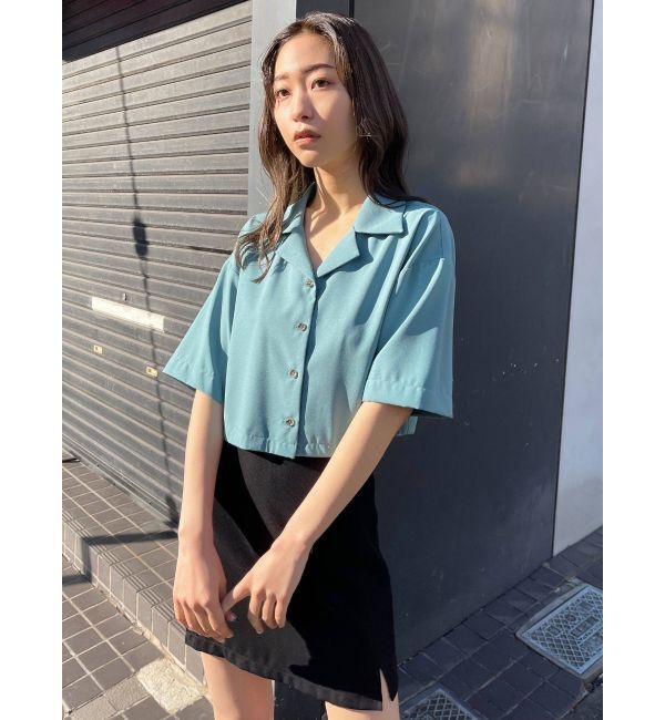 EMODA「【セットアップ着用可】オーバーショートシャツ」|シャツ・ブラウス|