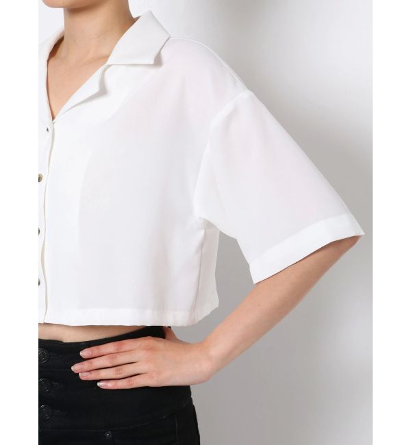 EMODA「【セットアップ着用可】オーバーショートシャツ」|シャツ・ブラウス|
