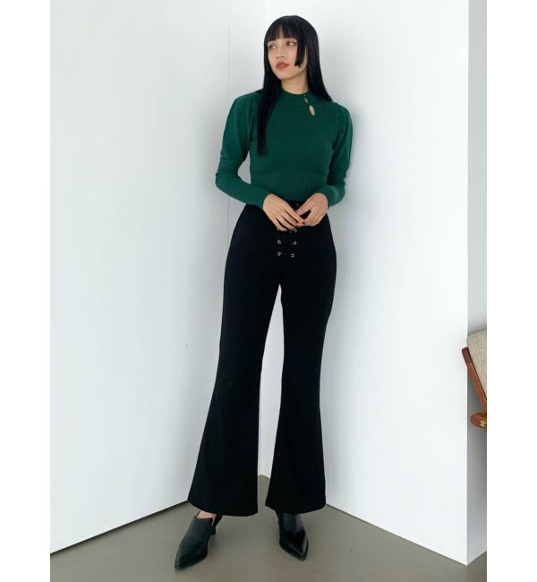 EMODA「レースアップフレアパンツ」|その他|