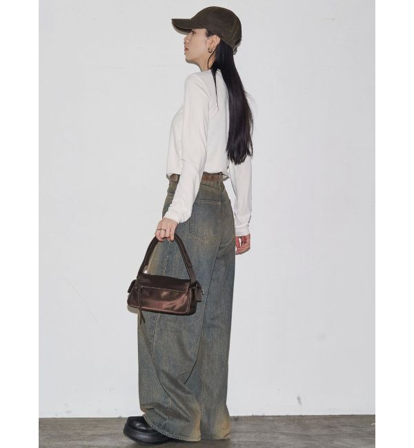 EMODA「【VEQUM】NYLON HANDLE SQUARE BAG」|ハンドバッグ|