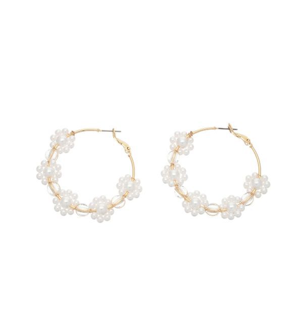 MERCURYDUO「フープフラワーピアス」|ピアス|