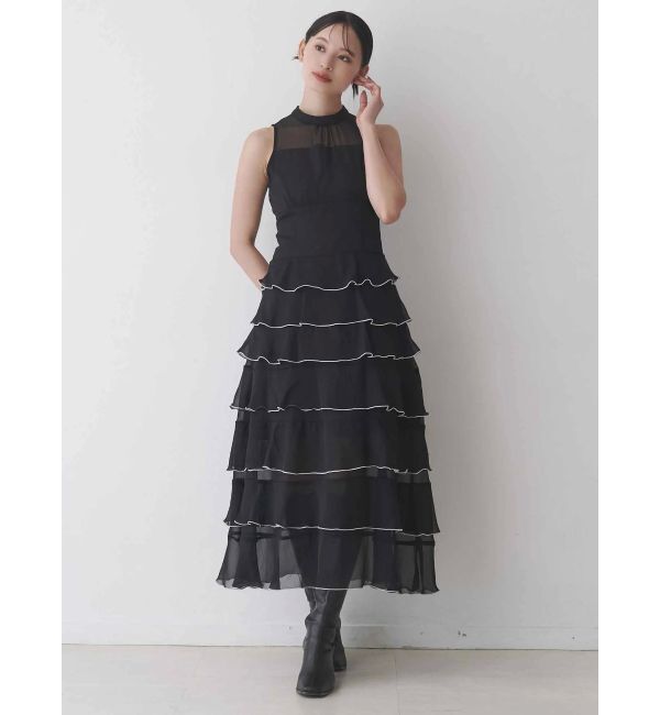 MERCURYDUO「シフォンティアードワンピース」|ワンピース|