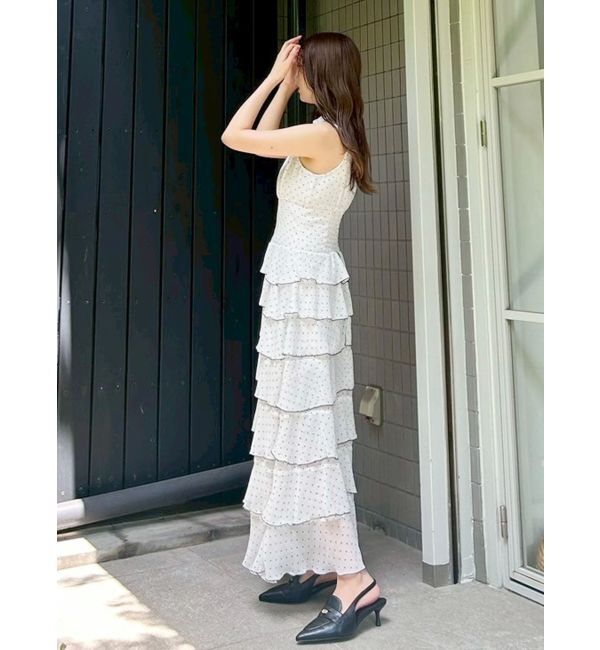 MERCURYDUO「シフォンティアードワンピース」|ワンピース|