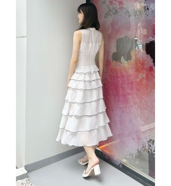 MERCURYDUO「シフォンティアードワンピース」|ワンピース|