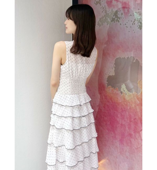 MERCURYDUO「シフォンティアードワンピース」|ワンピース|