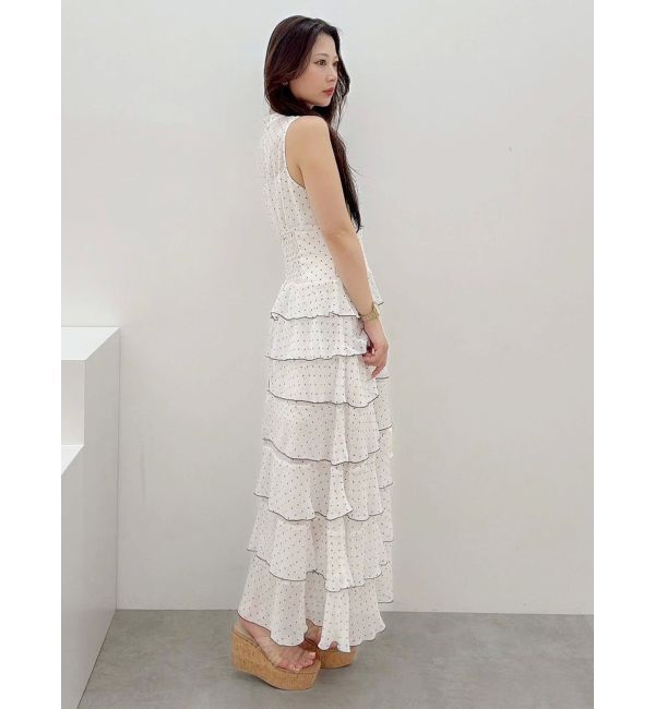 MERCURYDUO「シフォンティアードワンピース」|ワンピース|