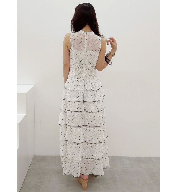 MERCURYDUO「シフォンティアードワンピース」|ワンピース|