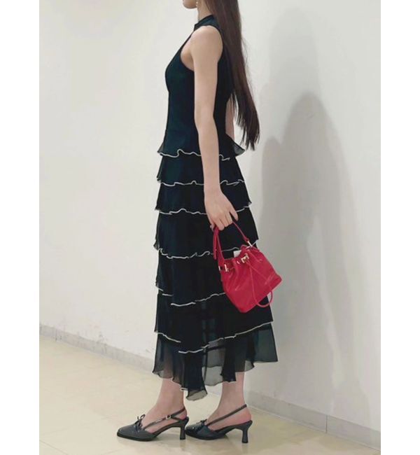 MERCURYDUO「シフォンティアードワンピース」|ワンピース|