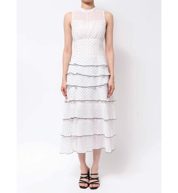 MERCURYDUO「シフォンティアードワンピース」|ワンピース|