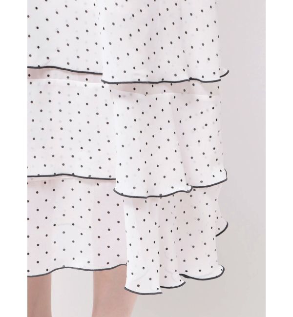 MERCURYDUO「シフォンティアードワンピース」|ワンピース|