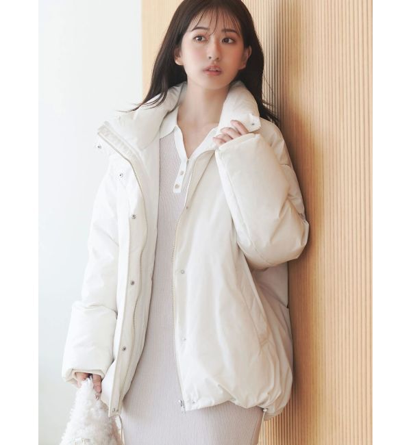 MERCURYDUO「バイカラースキッパーニットワンピース」|ワンピース|