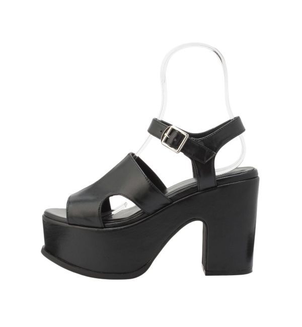 MURUA「プラットフォームカットワークサンダル」|サンダル|